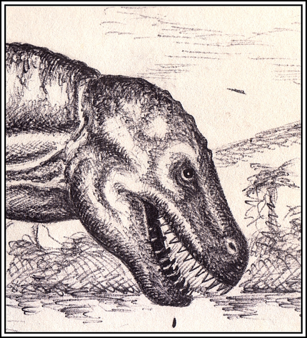 t rex portrait