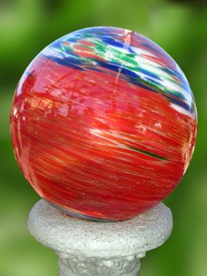 Ornamental Glass Garden Ball by helvi2