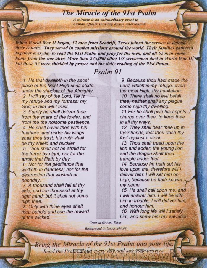 The Miracle of the 91st Psalm by wrjart