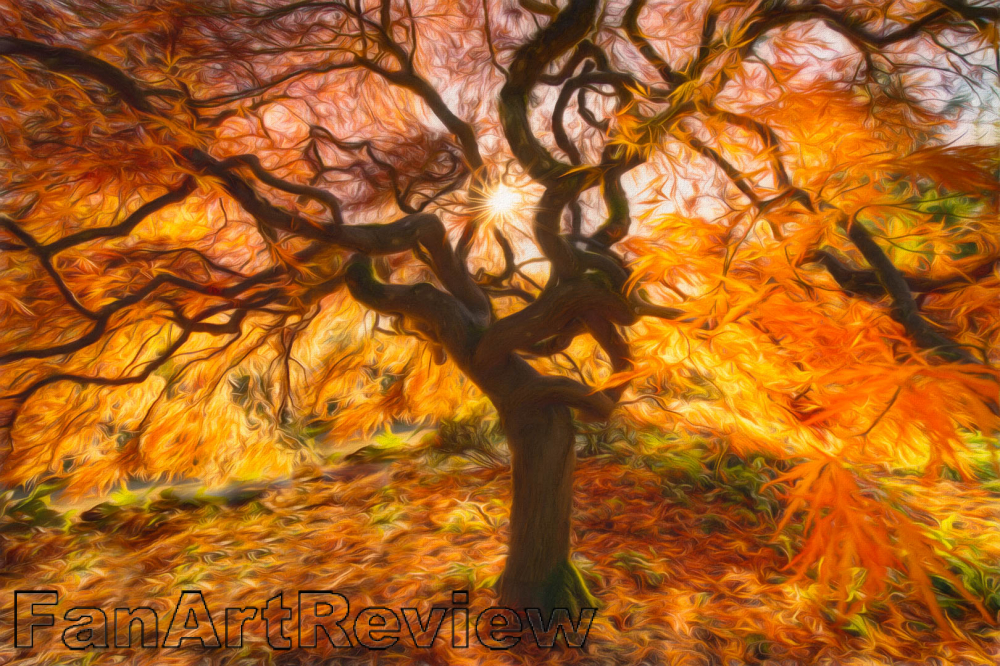 Artsy Autumn Tree by JerseyJudi